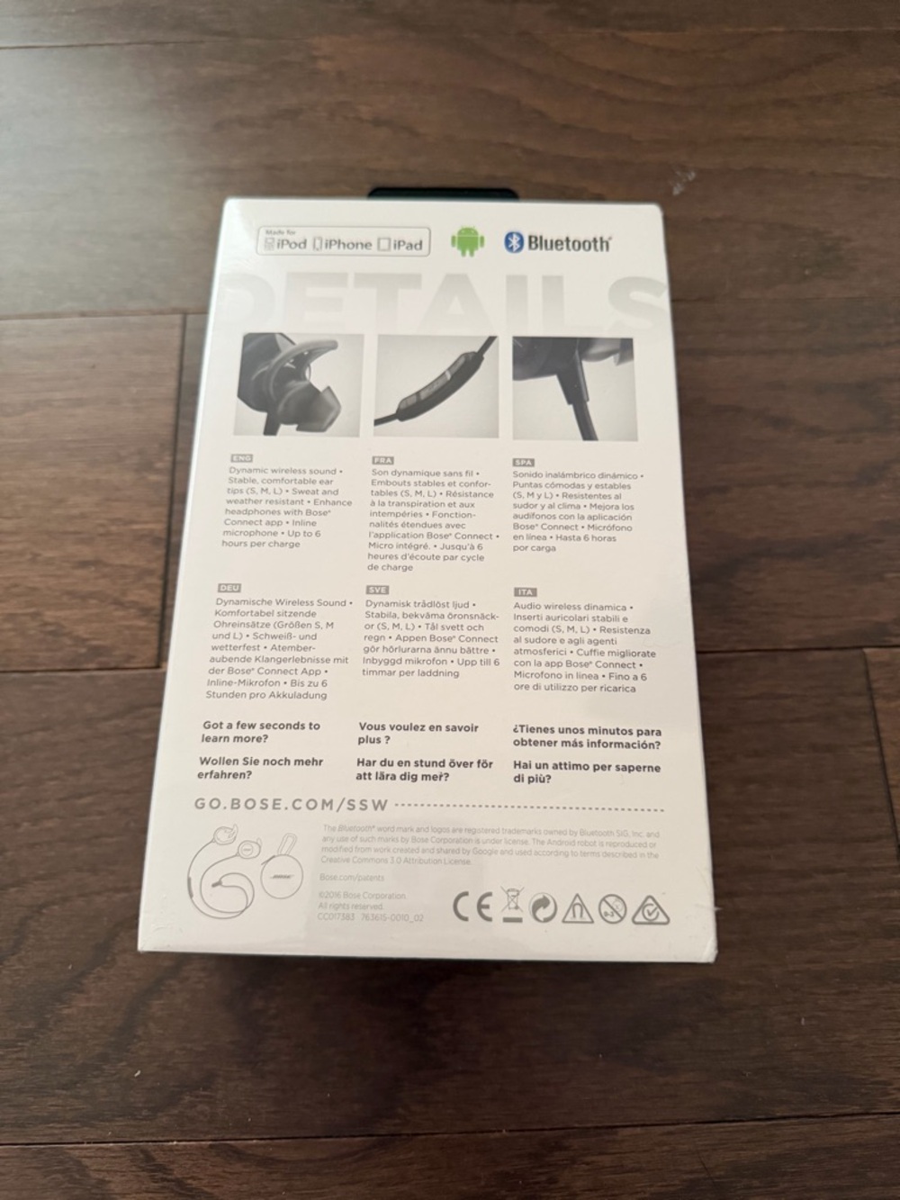 Bose SoundSport Wireless Earbuds - Black - Picture 3 of 6